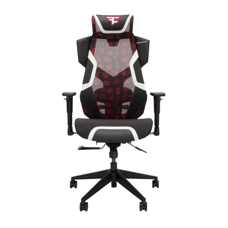 Respawn RESPAWN FLEXX Mesh Gaming Chair With Lumbar Support, Ergonomic Gaming Chair with Recline/Tilt Tension Controls, Adjustable Arms, 300lb Max Weight With Wheels for Computer/Desk/Office