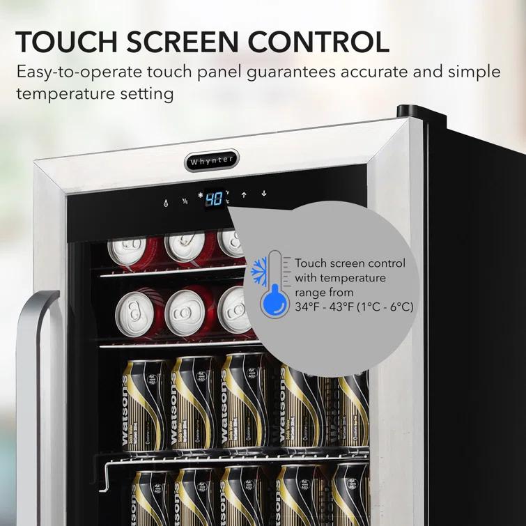 Whynter Whynter 136 Cans Freestanding Beverage Refrigerator with Digital Control