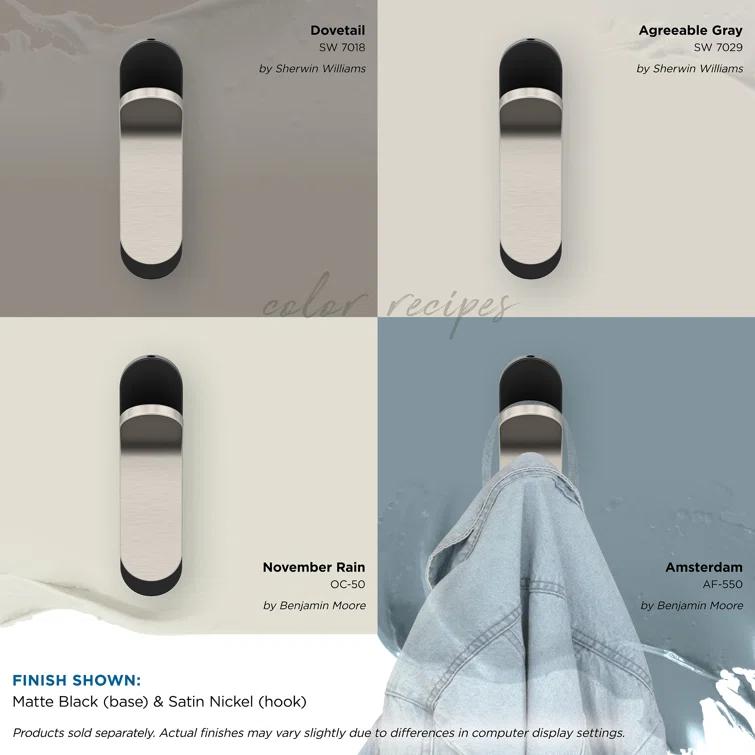 Unison Contemporary Single Prong Decorative Wall Hook