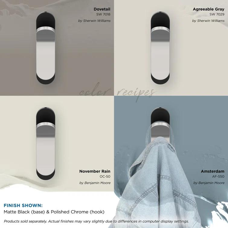 Unison Contemporary Single Prong Decorative Wall Hook