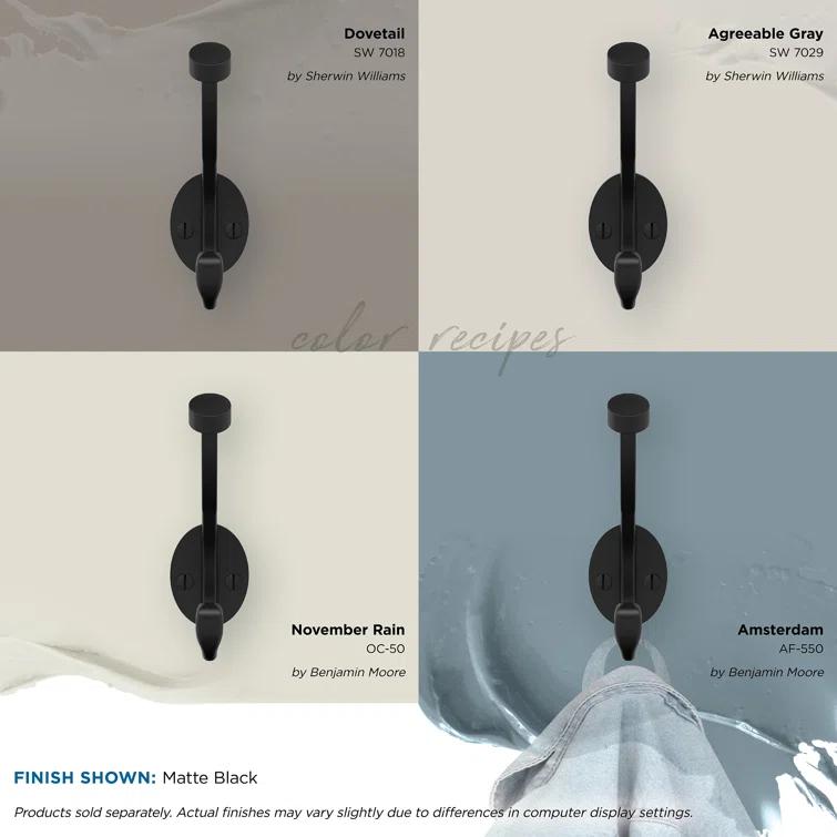 Adare Traditional Double Prong Decorative Wall Hook