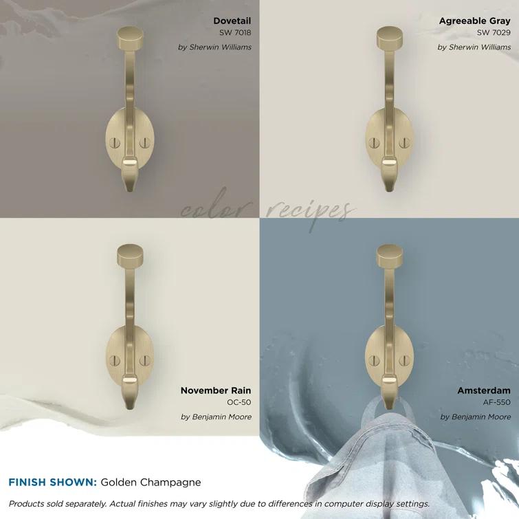 Adare Traditional Double Prong Decorative Wall Hook