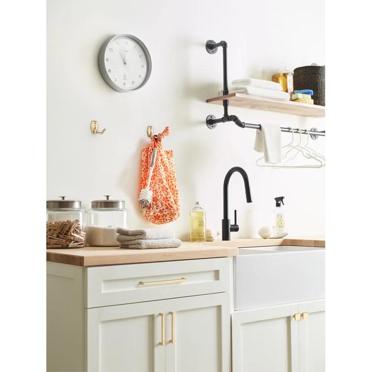 Benton Transitional Double Prong Decorative Wall Hook