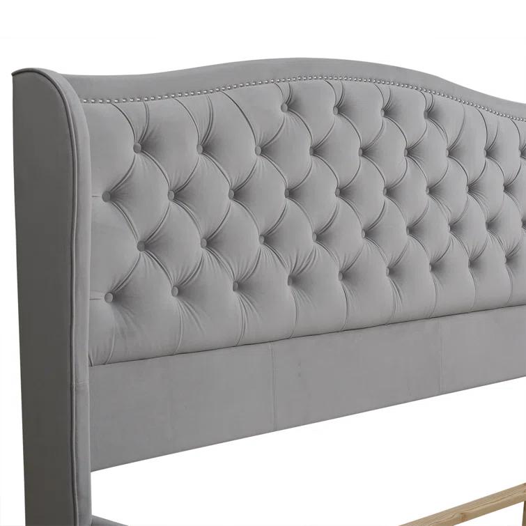 Coleman Upholstered Wingback Bed