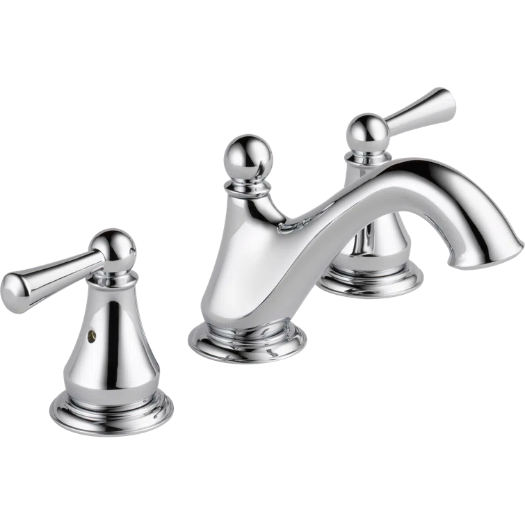 Haywood Widespread Bathroom Faucet 3 Hole, 2-handle Bathroom Sink Faucet with Drain Assembly