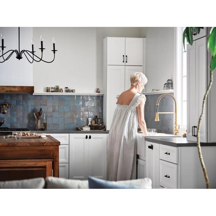 Moen Weymouth Pre-Rinse Spring Pull-Down Single Handle Kitchen Faucet