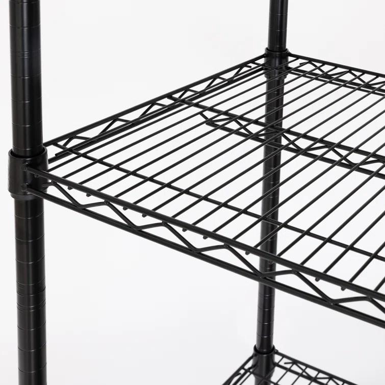 UltraDurable 48'' W x 18" D 5-Tier NSF-Certified Steel Shelving with Wheels
