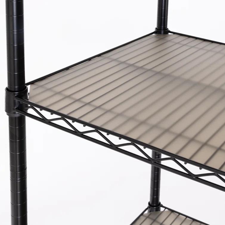 UltraDurable 48'' W x 18" D 5-Tier NSF-Certified Steel Shelving with Wheels