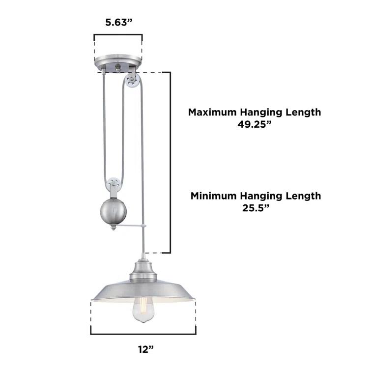 Westinghouse Lighting Iron Hill 1 - Light Single Pendant