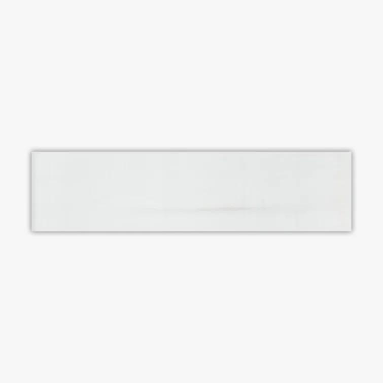 Bianco Dolomiti 3" x 12" Marble Wall & Floor Tile Subway
