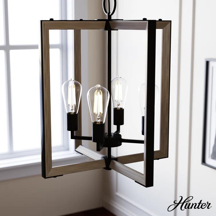 Hunter Fan Woodburn 4 Light 18 Inch Pendant Ceiling Light Fixture