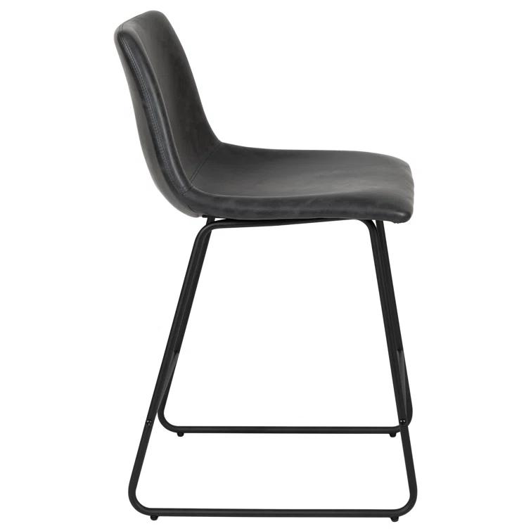 Flash Furniture Ringel Upholstered Counter Stool with Metal Frame