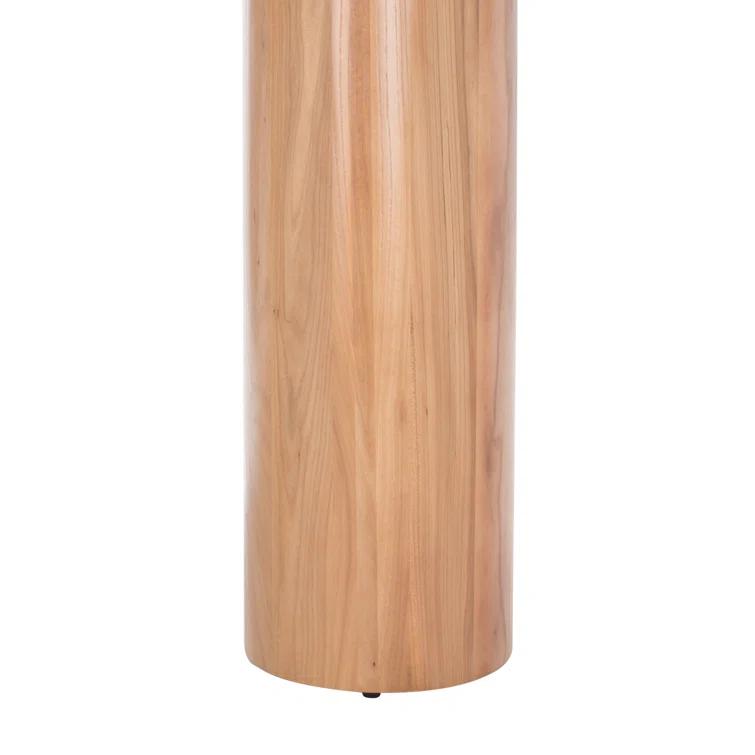 Sanchez Elmwood Console Table with Bold Curves and Storage