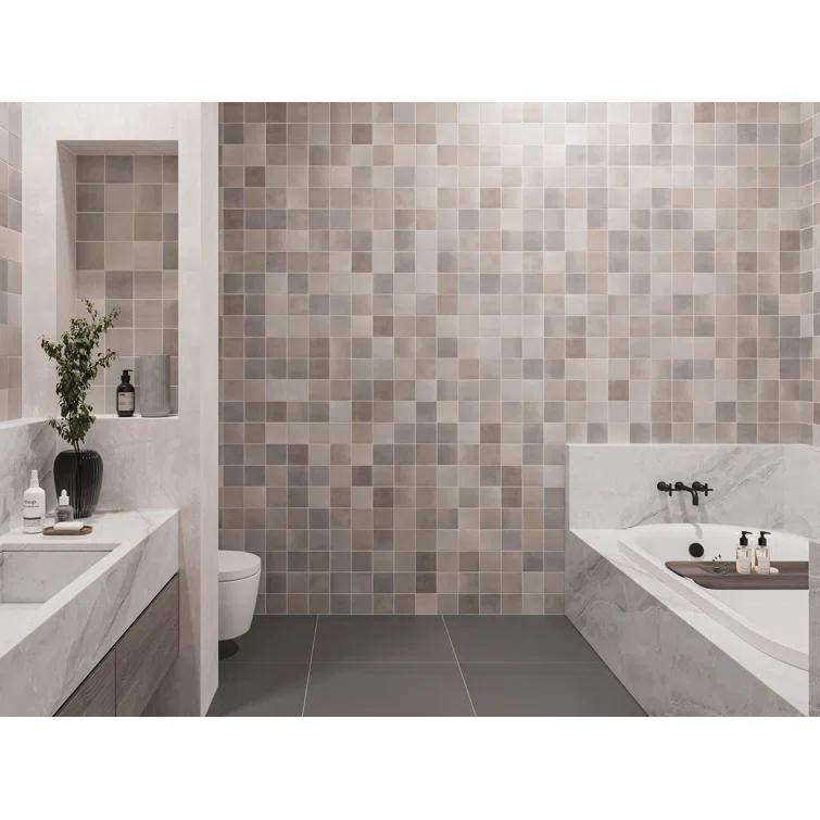 Celine 4" x 4" Porcelain Mosaic Sheet Wall & Floor Tile