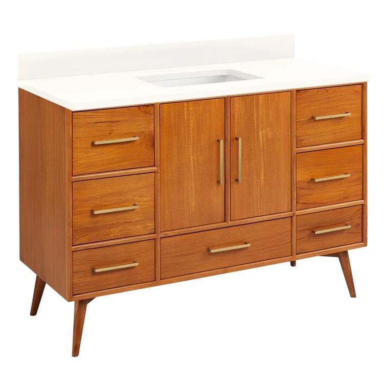 48" Novak Single Bathroom Vanity Set with Rectangular Undermount Sink