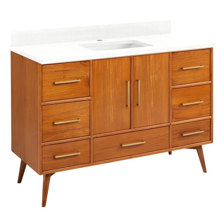 48" Novak Single Bathroom Vanity Set with Rectangular Undermount Sink