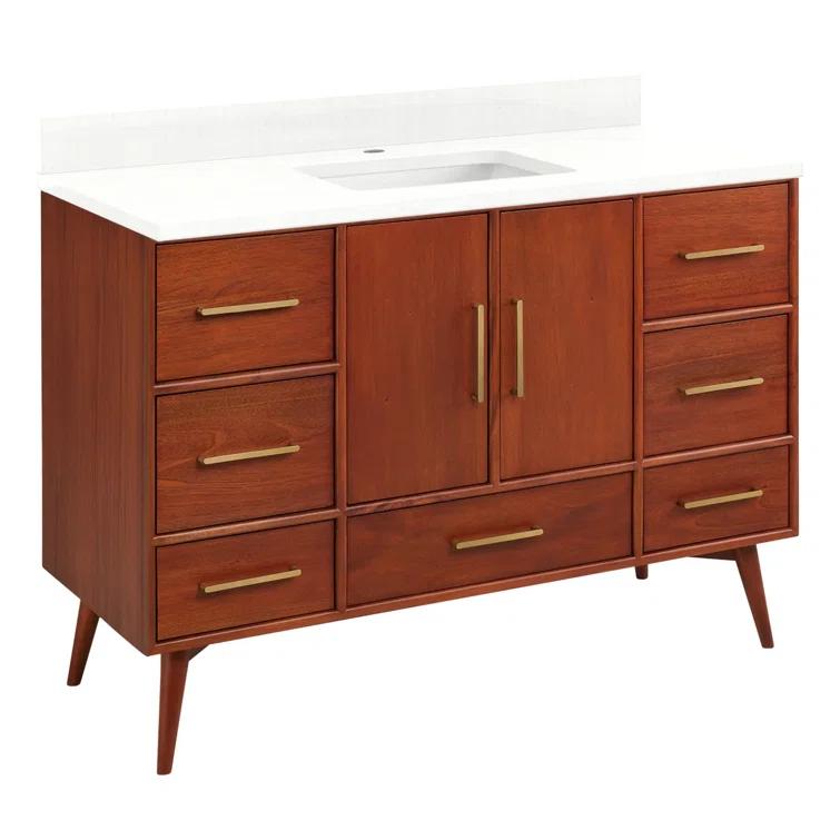 48" Novak Single Bathroom Vanity Set with Rectangular Undermount Sink