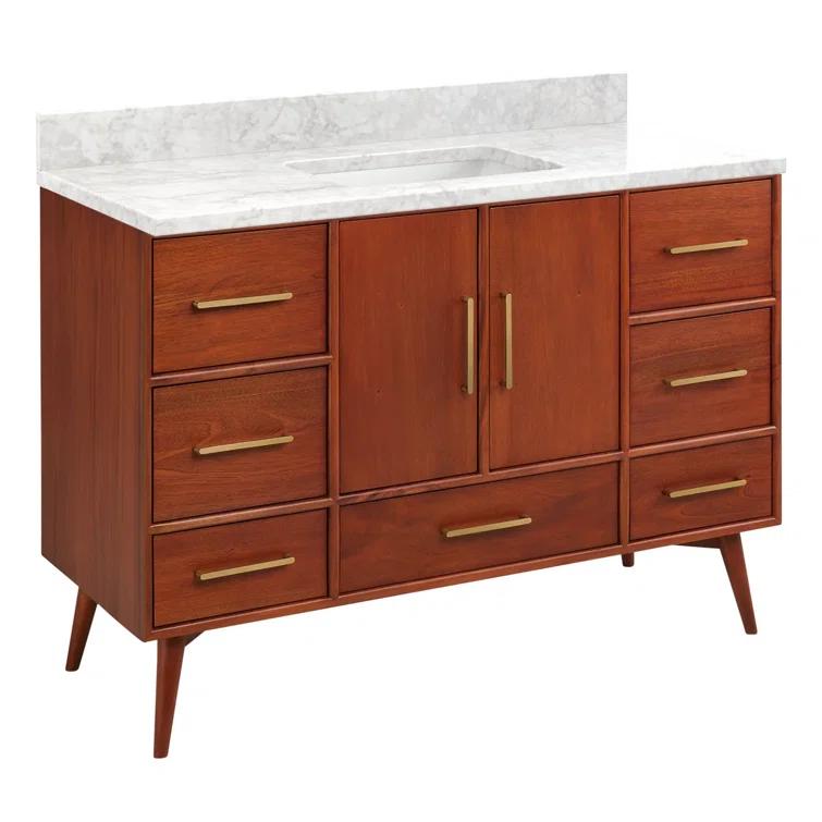 48" Novak Single Bathroom Vanity Set with Rectangular Undermount Sink