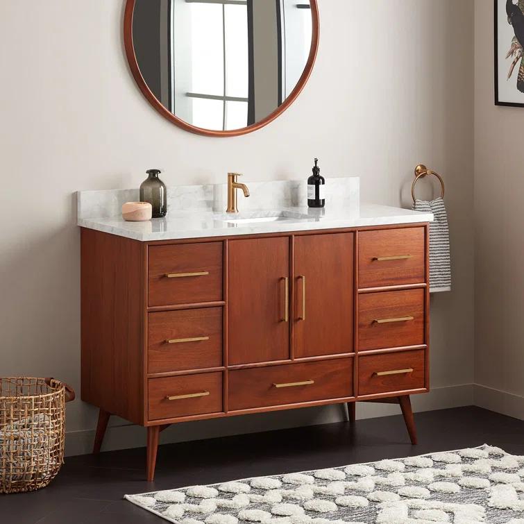 48" Novak Single Bathroom Vanity Set with Rectangular Undermount Sink