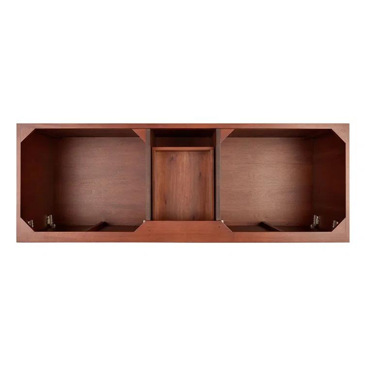 60" Novak Double Bathroom Vanity Set with Rectangular Undermount Sinks