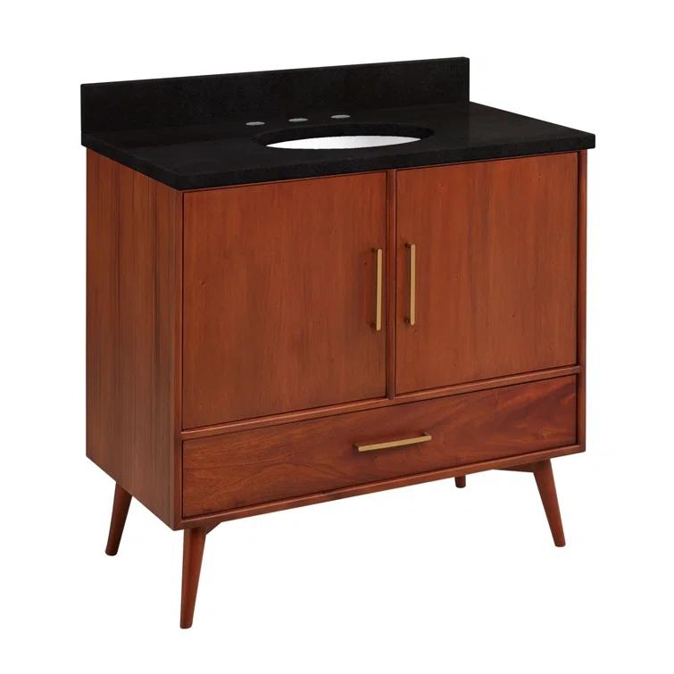 36" Novak Single Bathroom Vanity Set with Oval Undermount Sink