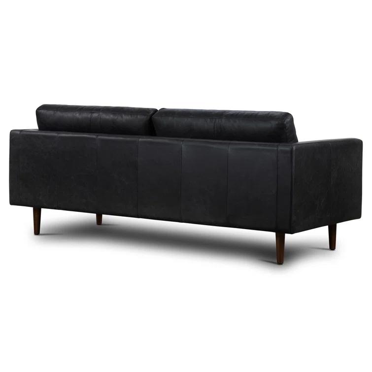Napa 88.5'' Full-Grain Genuine Italian Leather Sofa