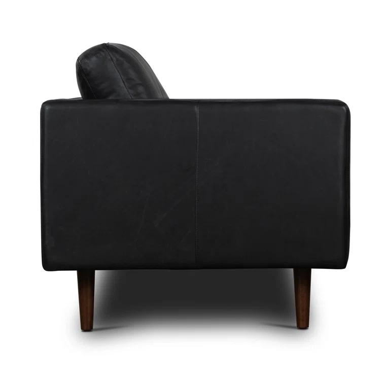 Napa 88.5'' Full-Grain Genuine Italian Leather Sofa