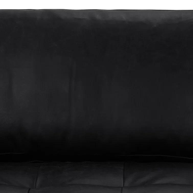 Napa 88.5'' Full-Grain Genuine Italian Leather Sofa