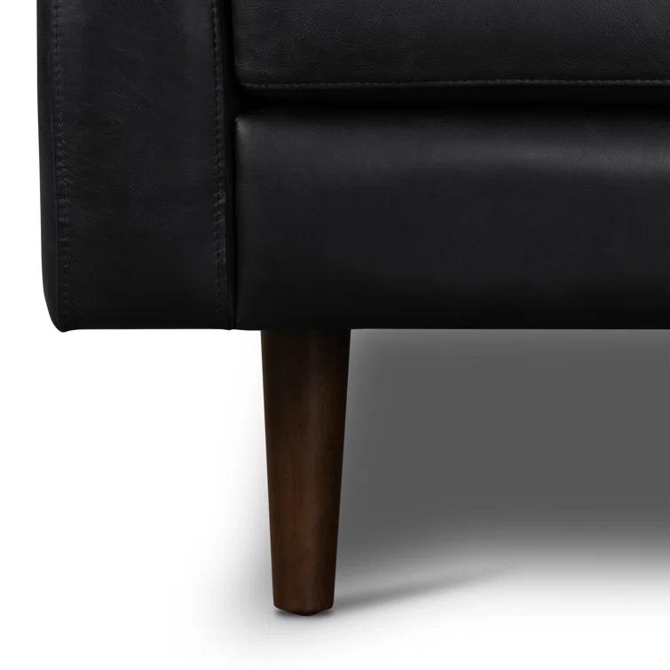 Napa 88.5'' Full-Grain Genuine Italian Leather Sofa