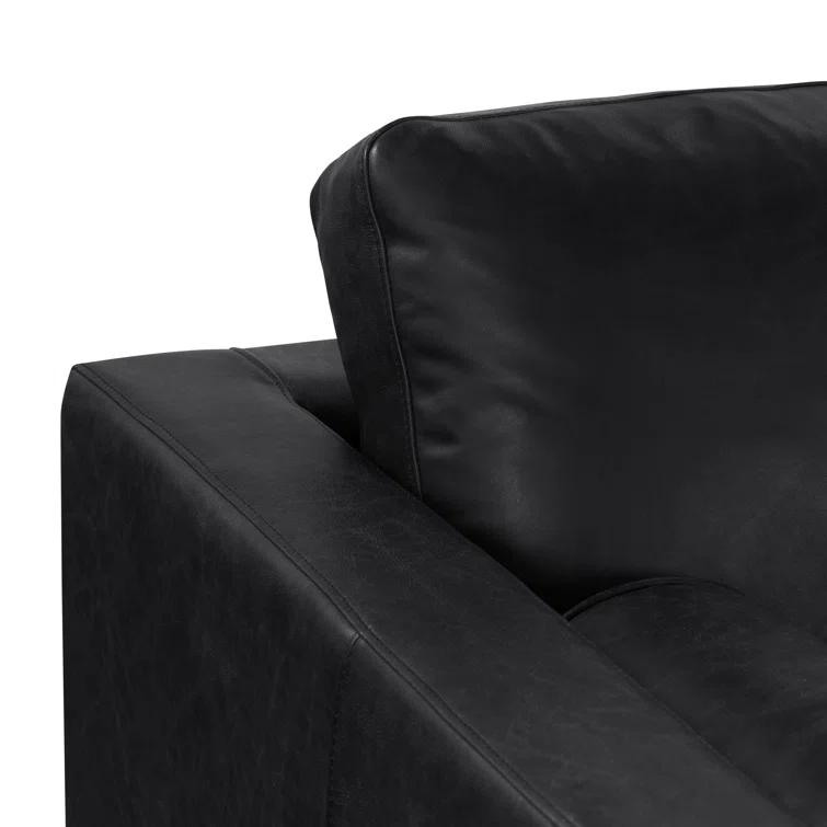 Napa 88.5'' Full-Grain Genuine Italian Leather Sofa