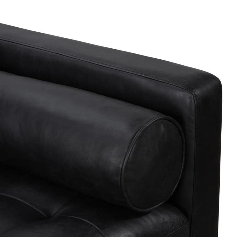 Napa 88.5'' Full-Grain Genuine Italian Leather Sofa