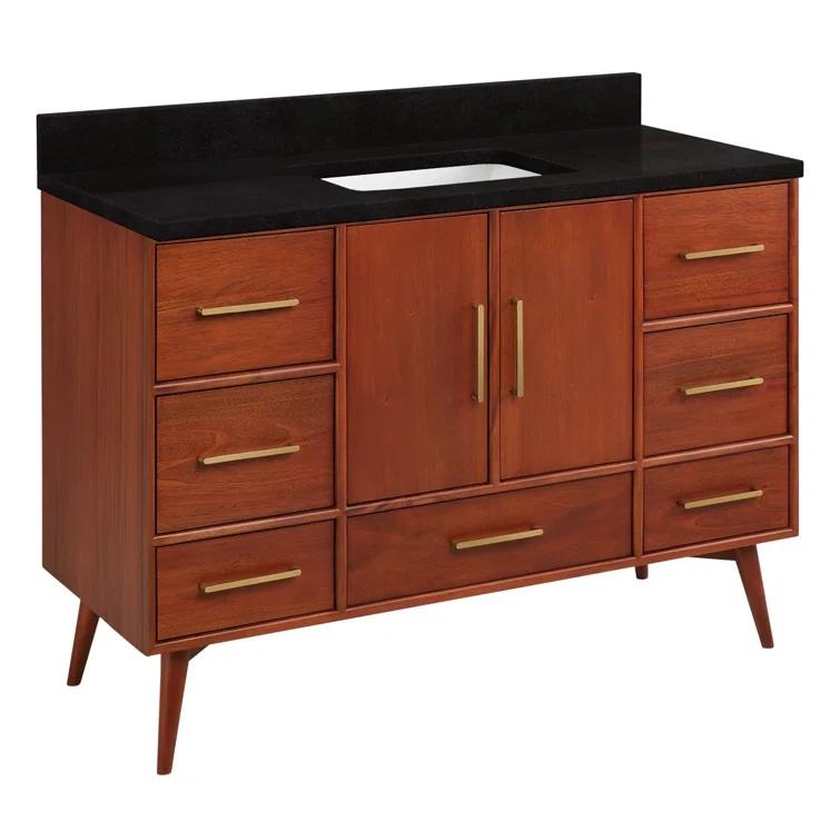 48" Novak Single Bathroom Vanity Set with Rectangular Undermount Sink