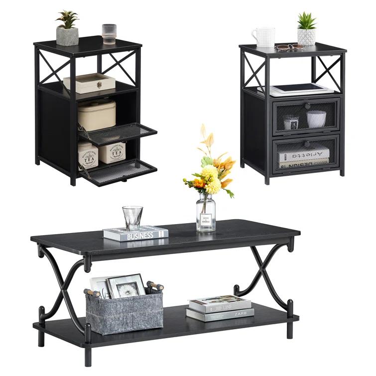 Kempst 3 - Piece Living Room Table Set
