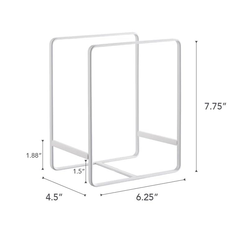 Yamazaki Home Plate Rack/Dish Stand/Dish Storage/Plate Holder, Large, Steel, Large