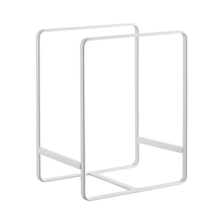 Yamazaki Home Plate Rack/Dish Stand/Dish Storage/Plate Holder, Large, Steel, Large
