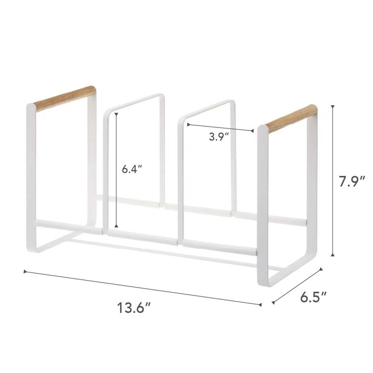 Yamazaki Tosca Wide White Dish Storage Rack