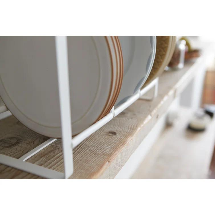 Yamazaki Tosca Wide White Dish Storage Rack