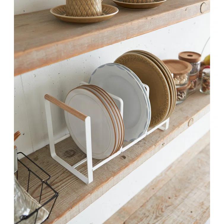 Yamazaki Tosca Wide White Dish Storage Rack