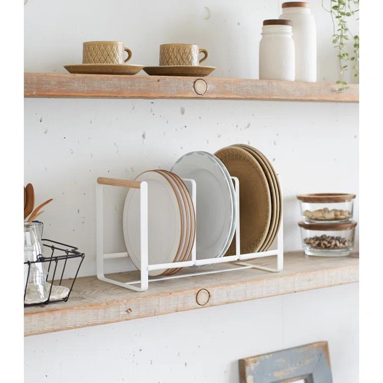 Yamazaki Tosca Wide White Dish Storage Rack