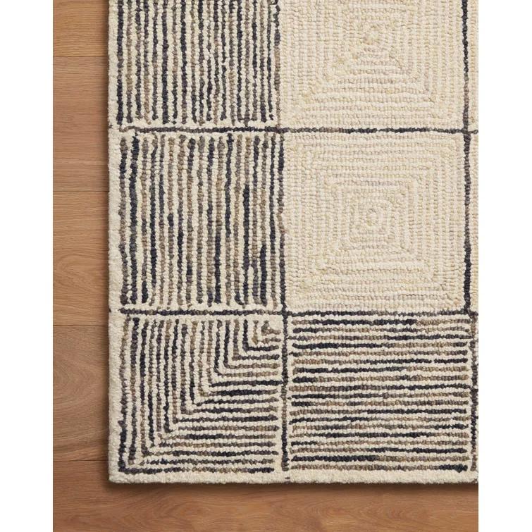 Chris Loves Julia x Loloi Francis Collection FRA-02 Cream / Black, Contemporary  Area Rug