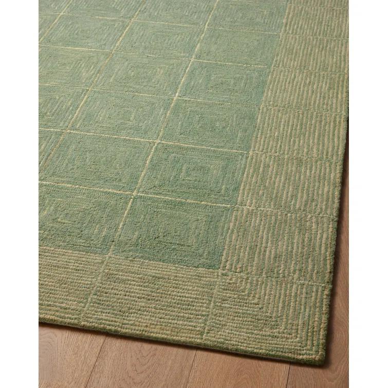 Chris Loves Julia x Loloi Francis Collection FRA-02 Green / Natural, ContemporaryArea Rug