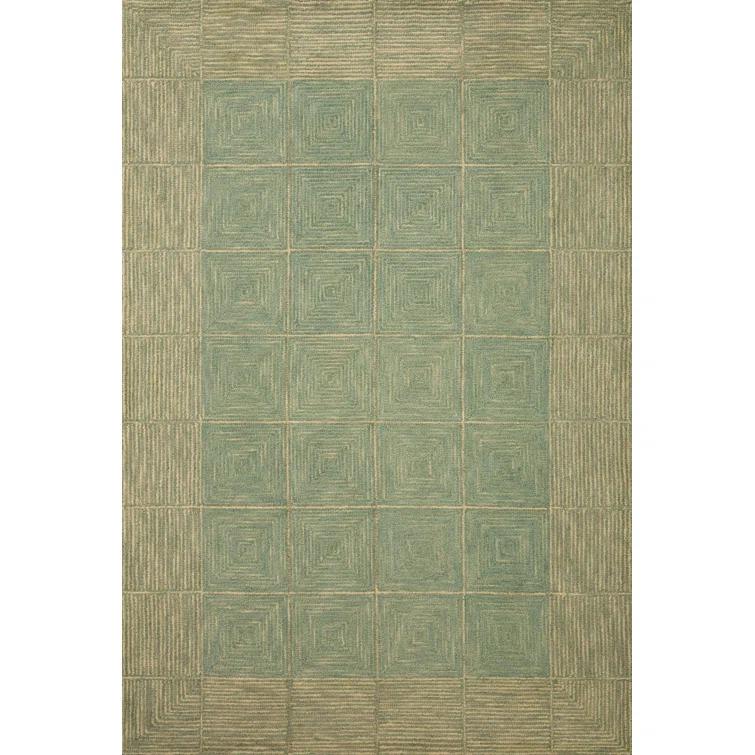 Chris Loves Julia x Loloi Francis Collection FRA-02 Green / Natural, ContemporaryArea Rug