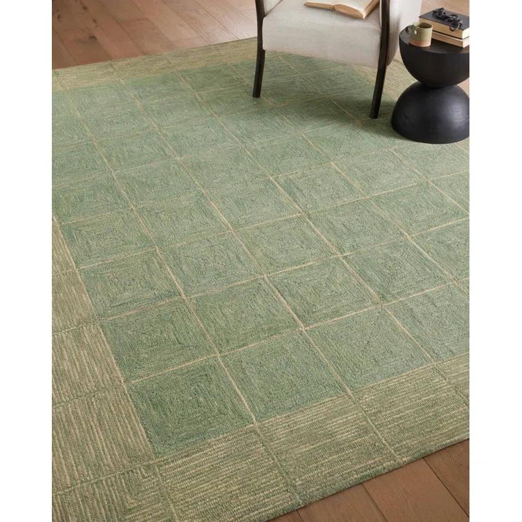 Chris Loves Julia x Loloi Francis Collection FRA-02 Green / Natural, ContemporaryArea Rug