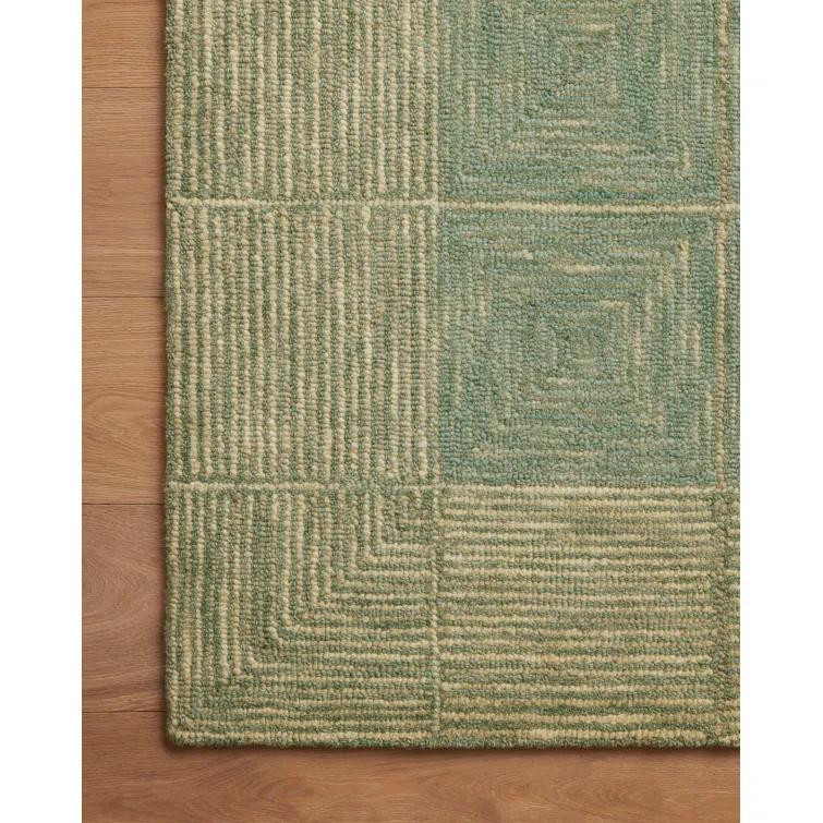 Chris Loves Julia x Loloi Francis Collection FRA-02 Green / Natural, ContemporaryArea Rug