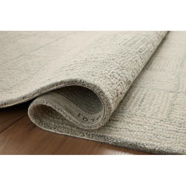 Chris Loves Julia x Loloi Chris Loves Julia x Loloi Francis Collection FRA-03 Silver / Sky, Contemporary  Area Rug