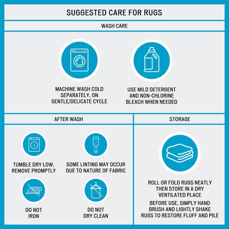 510 Design Plume Feather Touch Reversible Bath Rug