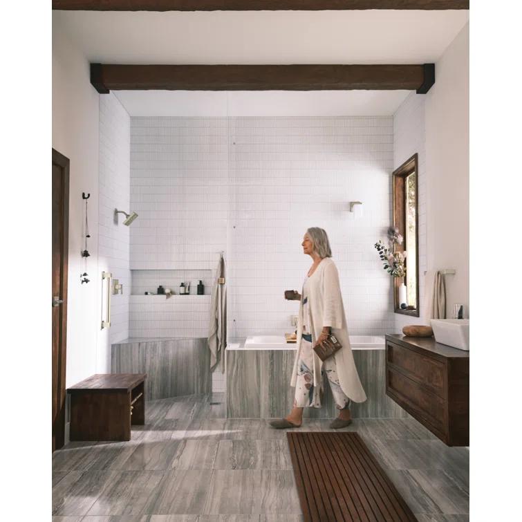 Moen BGCW10RV1618 White Vitreous China Vessel Sink For Bathroom, 18 X 15.75 X 6 Inch Rectangle Sink With Porcelain Ceramic Bowl