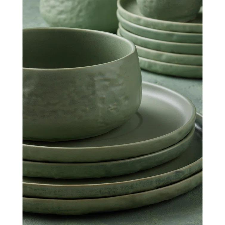 Shosai Stone by Mercer Project Shosai 16-Piece Dinnerware Set Stoneware