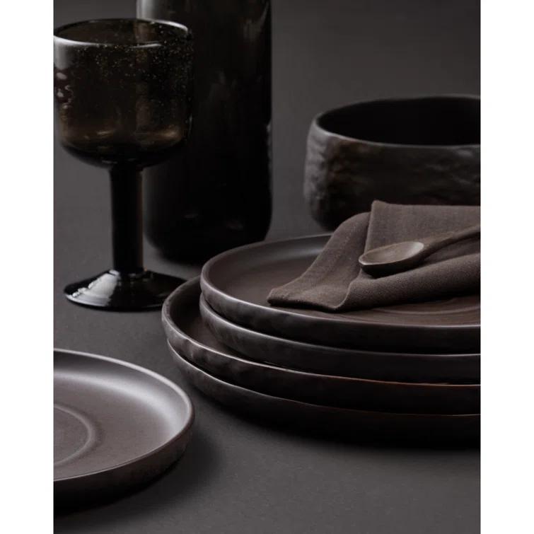Shosai Stone by Mercer Project Shosai 16-Piece Dinnerware Set Stoneware