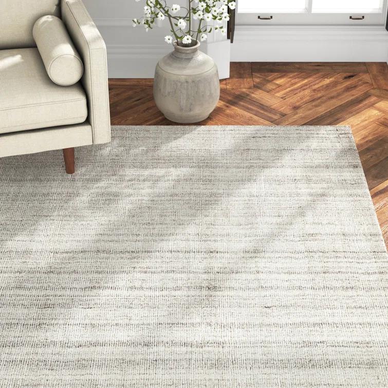 Owens Hand Loomed Rayon / Viscose Pelican Rug